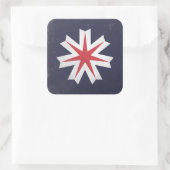 Sticker Carré Préfecture de Hokkaido (Sac)