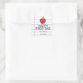 Sticker Carré Premier jour Retour à l'école Cookie enseignant (Sac)