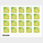 Sticker Carré Premier long sommeil de bébé (Feuille)