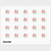 Sticker Carré Premier Noël de bébé (Feuille)