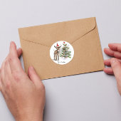 Sticker Carré Premier Noël de Doucement, sur mesure