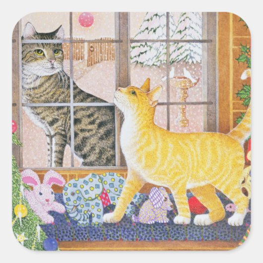 Sticker Carré Premier pied (Devant)