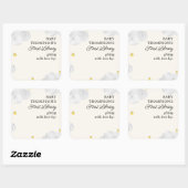 Sticker Carré Première bibliothèque Plaque de bibliothèque Nuage (Feuille)