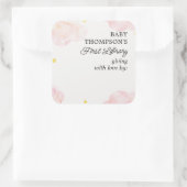 Sticker Carré Première bibliothèque Plaque de livres pour bébés  (Sac)