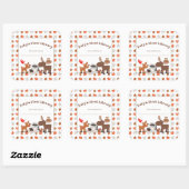 Sticker Carré Première bibliothèque pour bébés, plaque d'enregis (Feuille)