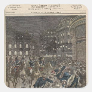 Sticker Carré Première performance de 'Lohengrin'