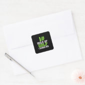 Sticker Carré Première Règle De Golf (Enveloppe)