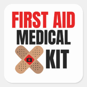 Sticker Carré Premiers secours et urgences