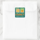 Sticker Carré Prenez Good Carrot Jack & Jill | Motivation (Sac)