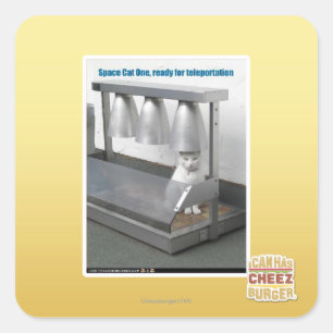 Sticker Carré Préparez pour la téléportation