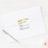 Sticker Carré Prescription drôle de rx (Enveloppe)