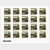 Sticker Carré Présentation à Duke Phillip II (Feuille)