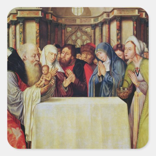 Sticker Carré Présentation du Christ dans le Temple (Devant)