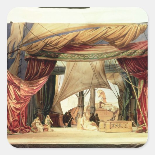 Sticker Carré Présentez le modèle pour l'opéra 'Tristan et (Devant)