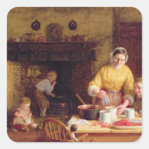 Sticker Carré Préserver la confiture