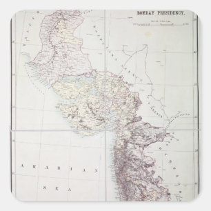Sticker Carré Présidence de Bombay, 1890