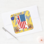 Sticker Carré President day of America (Enveloppe)
