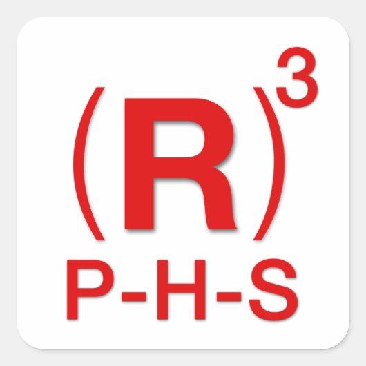 Sticker Carré Président républicain, Chambre et Sénat (Devant)