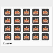 Sticker Carré Prêt à aller sur Mars (Feuille)