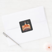 Sticker Carré Prêt à aller sur Mars (Enveloppe)