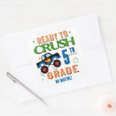 Sticker Carré Prêt à écraser la 5e année (Enveloppe)