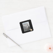 Sticker Carré Prêt pour la téléportation (Enveloppe)