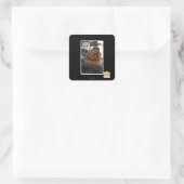 Sticker Carré Prêt pour l'hiver (Sac)