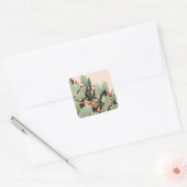 Sticker Carré Prickley Pear Cactus (Enveloppe)