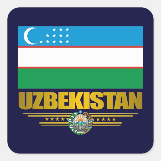 Sticker Carré "Pride ouzbek" (Devant)