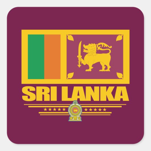 Sticker Carré Pride Sri Lanka (Devant)