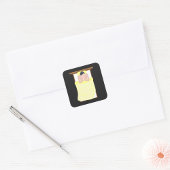 Sticker Carré Prière Dans Le Lit