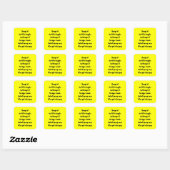 Sticker Carré Prière pour l'aide (Feuille)