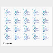 Sticker Carré Priez pour la paix (Feuille)
