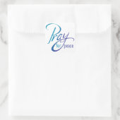 Sticker Carré Priez pour la paix (Sac)
