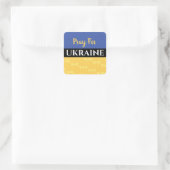 Sticker Carré Priez Pour L'Ukraine, Vos Messages (Sac)