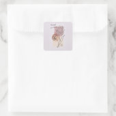 Sticker Carré Priez pour votre force (Sac)