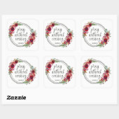 Sticker Carré Priez Sans Cesse (Feuille)