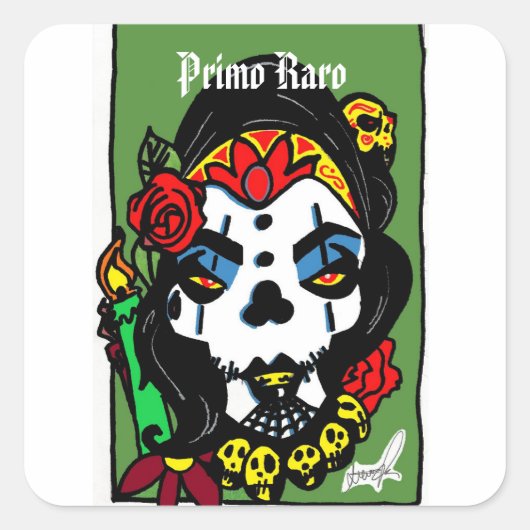 Sticker Carré Primo Raro espagnol Kousin Freaky (Devant)