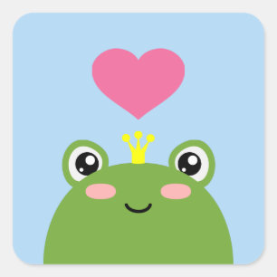 Sticker Carré Prince de grenouille