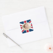 Sticker Carré Prince George - William & Kate (Enveloppe)
