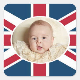 Sticker Carré Prince George - William & Kate
