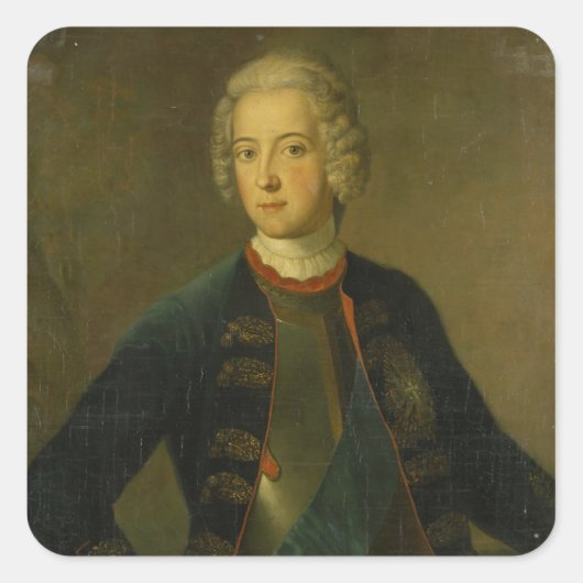 Sticker Carré Prince héritier Frederick II, 1728 (Devant)
