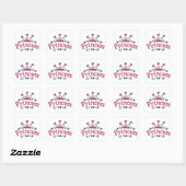 Sticker Carré Princess Crown (Feuille)