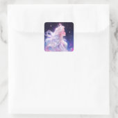 Sticker Carré Princesse Anime Fille Fabriquée En Étoiles (Sac)