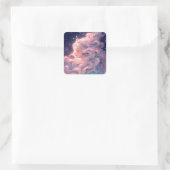 Sticker Carré Princesse Anime Fille Fabriquée En Étoiles (Sac)