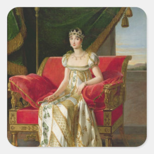 Sticker Carré Princesse Borghese, 1808 de Marie Pauline