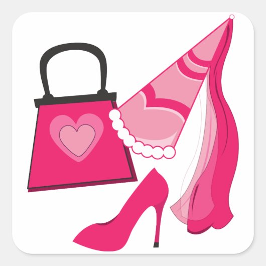 Sticker Carré Princesse Diva (Devant)