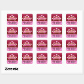 Sticker Carré Princesse Valentine (Feuille)
