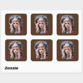 Sticker Carré Princesse Viking (Valhalla) (Feuille)