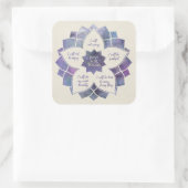 Sticker Carré Principes de Reiki - Préceptes de Reiki (Sac)